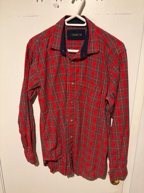 Igor Red Plaid Long-Sleeve Button-Down Shirt